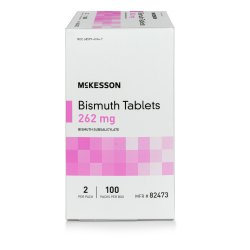 Anti-Diarrheal McKesson Brand 262 mg Strength Tablet 100 per Box - Image 2