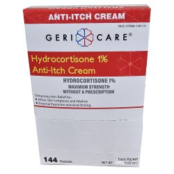 Itch Relief Geri-Care® 1% Strength Cream 144 Per Box Individual Packet - Image 2