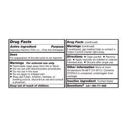 Alcohol Prep Pad McKesson 70% Strength Isopropyl Alcohol Individual Packet Medium Sterile - Image 5
