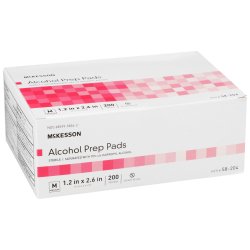 Alcohol Prep Pad McKesson 70% Strength Isopropyl Alcohol Individual Packet Medium Sterile - Image 4
