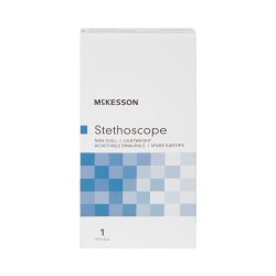 General Exam Stethoscope McKesson Black 1-Tube 22 Inch Tube Double Sided Chestpiece - Image 3