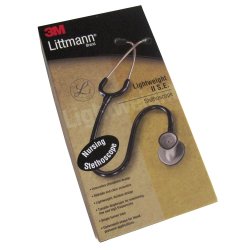 General Exam Stethoscope 3M™ Littmann® Lightweight II S.E. Black 1-Tube 28 Inch Tube Double Sided Chestpiece - Image 4