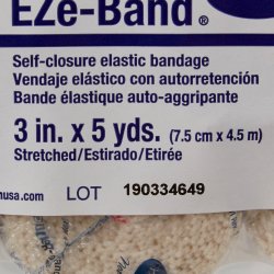 Elastic Bandage EZe-Band® LF 3 Inch X 5 Yard Double Hook and Loop Closure Tan NonSterile Standard Compression - Image 4