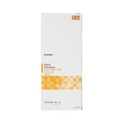 Elastic Bandage McKesson 2 Inch X 5 Yard Single Hook and Loop Closure Tan NonSterile Standard Compression - Image 2