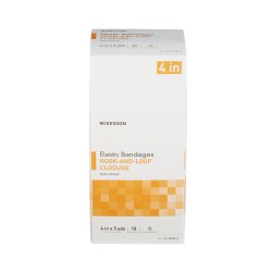 Elastic Bandage McKesson 4 Inch X 5 Yard Single Hook and Loop Closure Tan NonSterile Standard Compression - Image 6