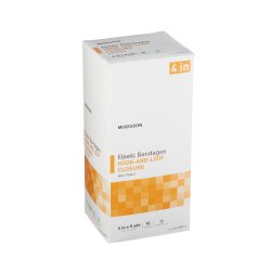 Elastic Bandage McKesson 4 Inch X 5 Yard Single Hook and Loop Closure Tan NonSterile Standard Compression - Image 7