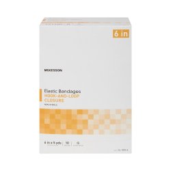 Elastic Bandage McKesson 6 Inch X 5 Yard Single Hook and Loop Closure Tan NonSterile Standard Compression - Image 6