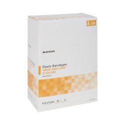 Elastic Bandage McKesson 6 Inch X 5 Yard Single Hook and Loop Closure Tan NonSterile Standard Compression - Image 7