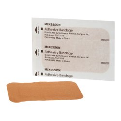Adhesive Strip McKesson Fabric Tan 2 X 3 Inch Sterile - Image 2