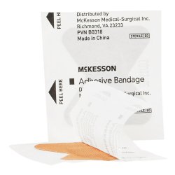 Adhesive Strip McKesson Fabric Tan 1-7/10 X 2 Inch Sterile - Image 2