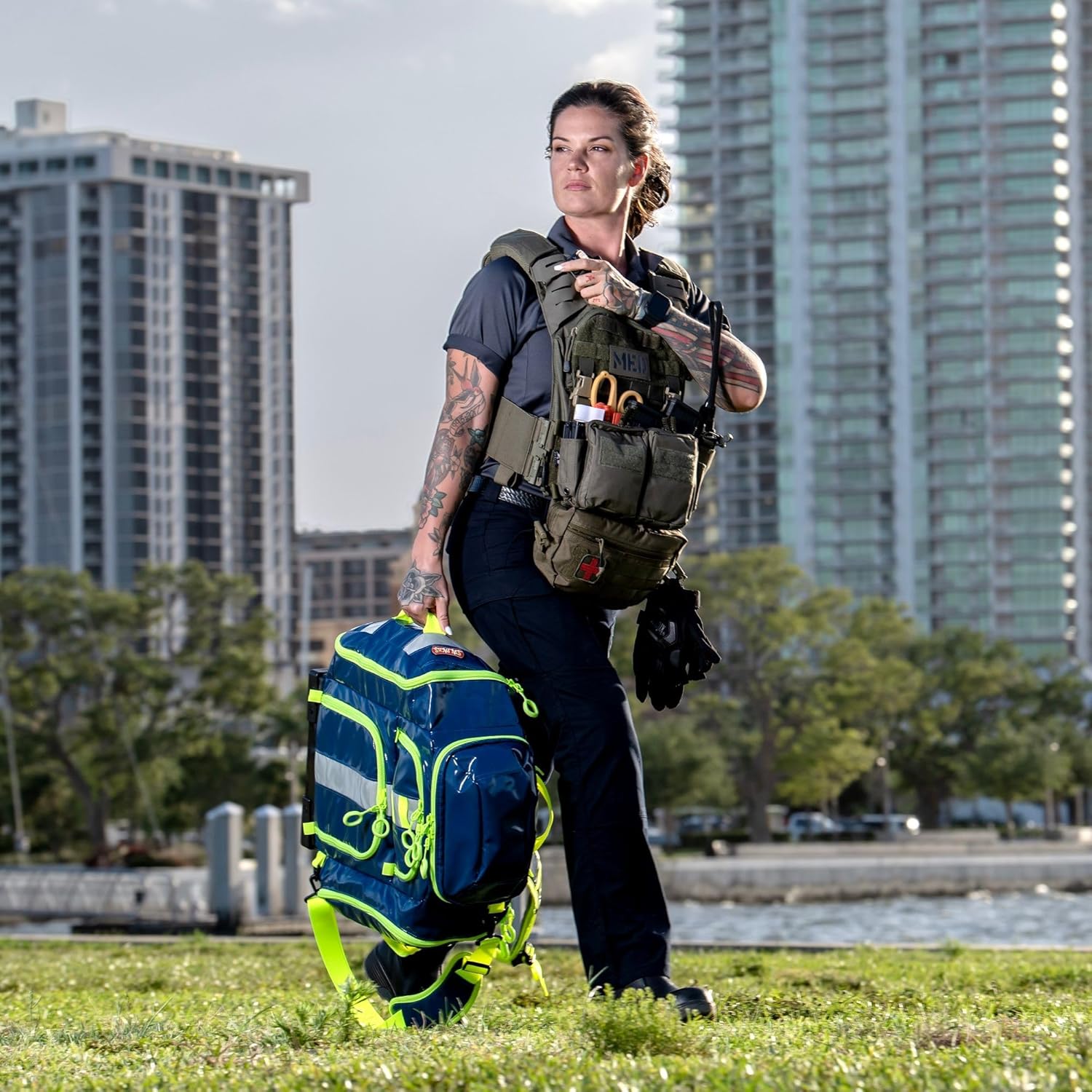 Statpacks New 2023 G3+ Perfusion Red, Hybrid Medic Backpack, Sling Bag, Shoulder Bag, Lightweight BLS ALS Trauma Bag for EMS, Police, Firefighters - Image 5