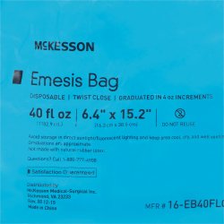 Emesis Bag McKesson 40 oz. Blue - Image 7