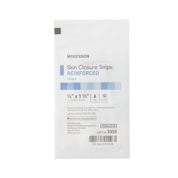 Skin Closure Strip McKesson 1/4 X 1-1/2 Inch Nonwoven Material Reinforced Strip White - Image 5