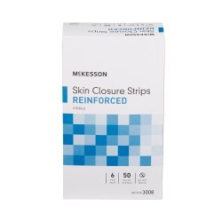 Skin Closure Strip McKesson 1/4 X 1-1/2 Inch Nonwoven Material Reinforced Strip White - Image 2