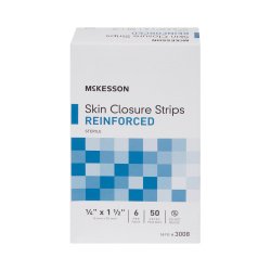 Skin Closure Strip McKesson 1/4 X 1-1/2 Inch Nonwoven Material Reinforced Strip White - Image 8