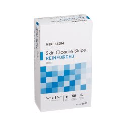 Skin Closure Strip McKesson 1/4 X 1-1/2 Inch Nonwoven Material Reinforced Strip White - Image 3