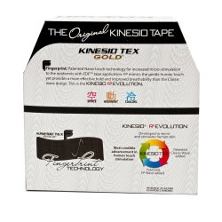 Kinesiology Tape Kinesio® Tex Gold™ FP Black 2 Inch X 34 Yard Cotton NonSterile - Image 4