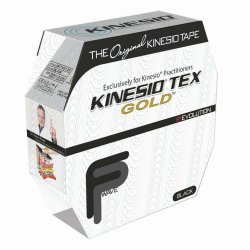 Kinesiology Tape Kinesio® Tex Gold™ FP Black 2 Inch X 34 Yard Cotton NonSterile - Image 3
