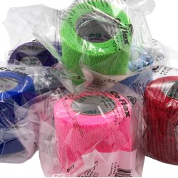 Cohesive Bandage CoFlex® NL 2 Inch X 5 Yard Self-Adherent Closure Neon Pink / Blue / Purple / Light Blue / Neon Green / Red NonSterile 12 lbs. Tensile Strength - Image 3