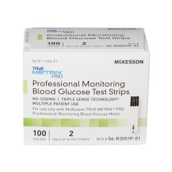 Blood Glucose Test Strips McKesson TRUE METRIX® PRO 100 Strips per Pack - Image 4