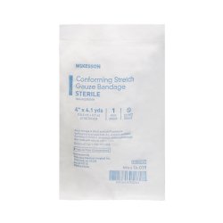 Conforming Bandage McKesson 4 Inch X 4-1/10 Yard Sterile 1 per Pack - Image 3