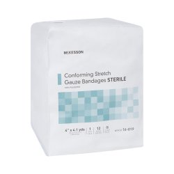 Conforming Bandage McKesson 4 Inch X 4-1/10 Yard Sterile 1 per Pack - Image 5
